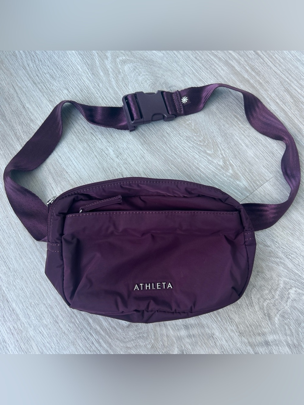 Athleta All About Crossbody Belt Bag Plum